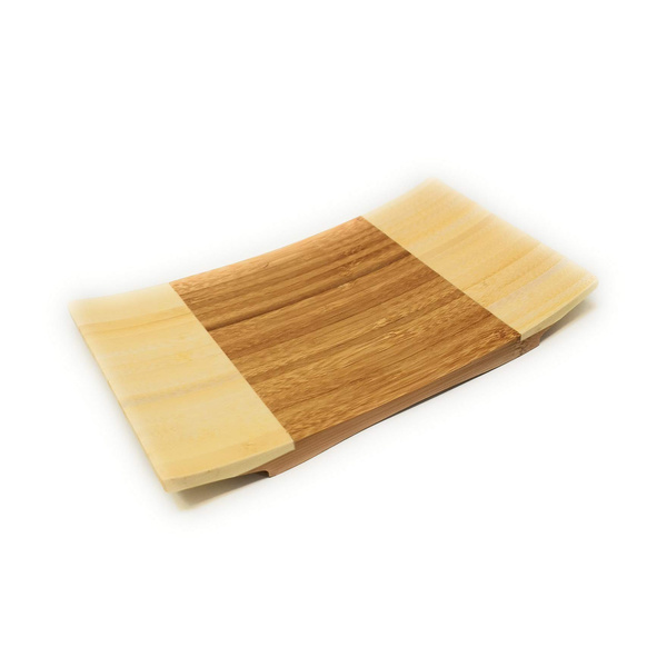 PLATE 24*15*3CM, BAMBOO, CARBONATED, SUSHI 1Pc