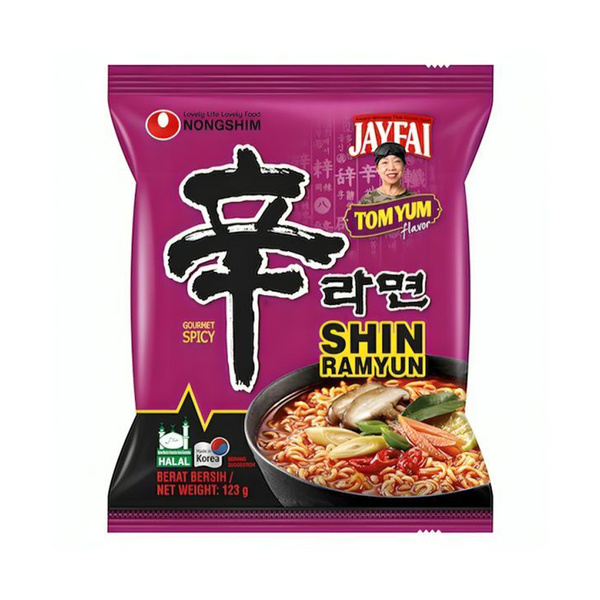 shin ramyun tom yum instant noodle spicy 123gr