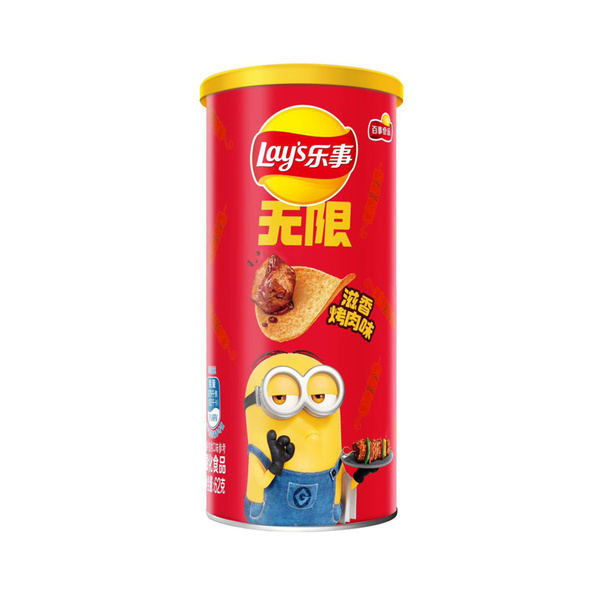 potato chips bbq flavor, minions edition 62gr