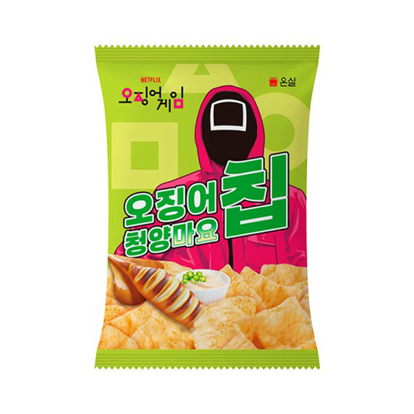 chips spicy mayo, squid game 50gr