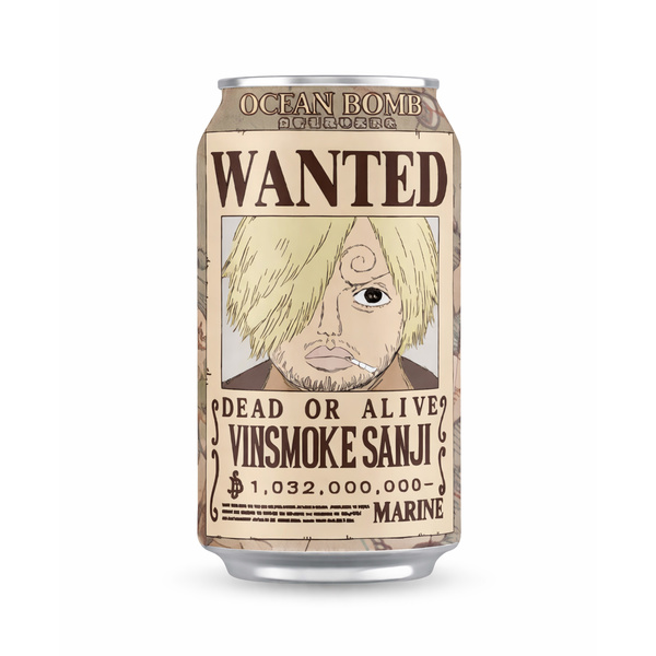 sparkling drink white grape flavor sanji one piece 330gr/330ml