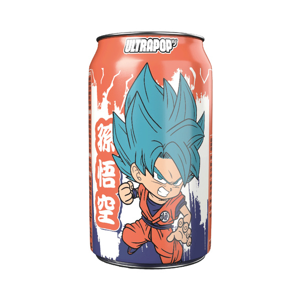 CARBONATED DRINK STRAWBERRY & BANANA FLAVOUR DRAGON BALL SUPER GOKU (CAN) 330gr/330ml