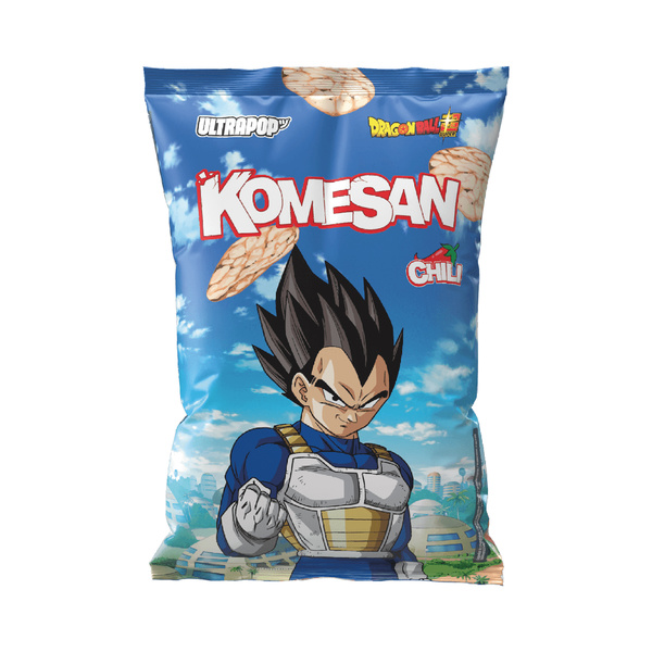 rice chips komesan chili vegeta dragon ball 60gr