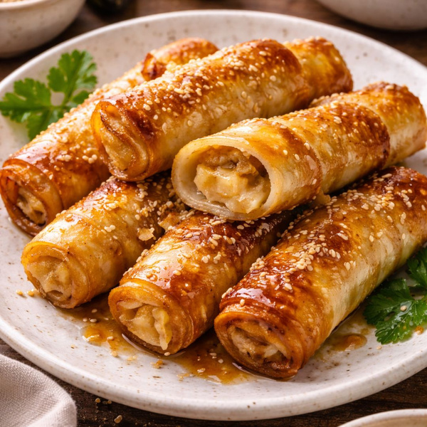 Banana Rolls with Spring Roll