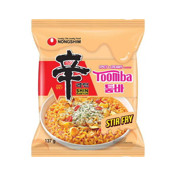 toomba instant noodle spicy & creamy flavour shin ramyun 137gr