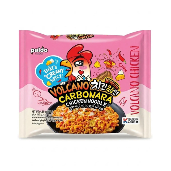 carbonara chicken instant noodle volcano 130gr
