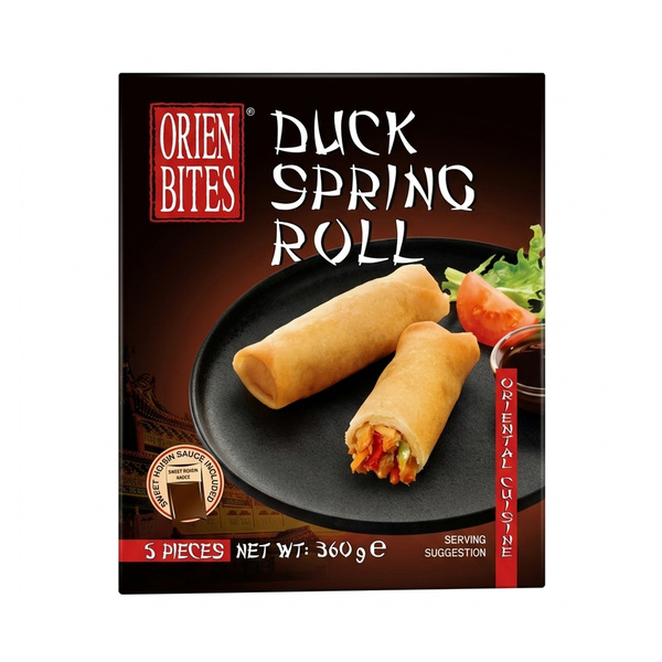 duck spring rolls (5x60gr & 60gr sauce) 360gr