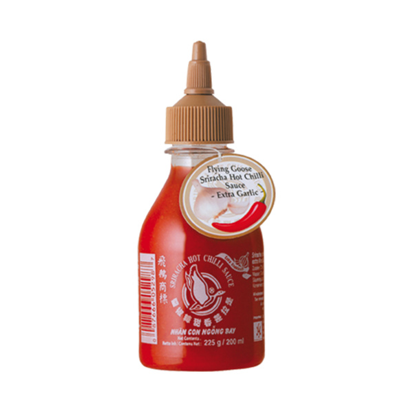 CHILI SAUCE EXTRA GARLIC, HOT, SRIRACHA 200gr/200ml