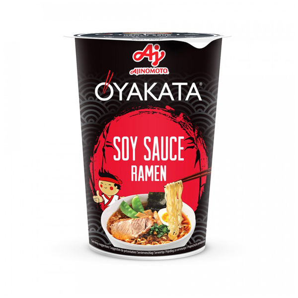 oyakata ramen soup instant noodle soy sauce cup 63gr