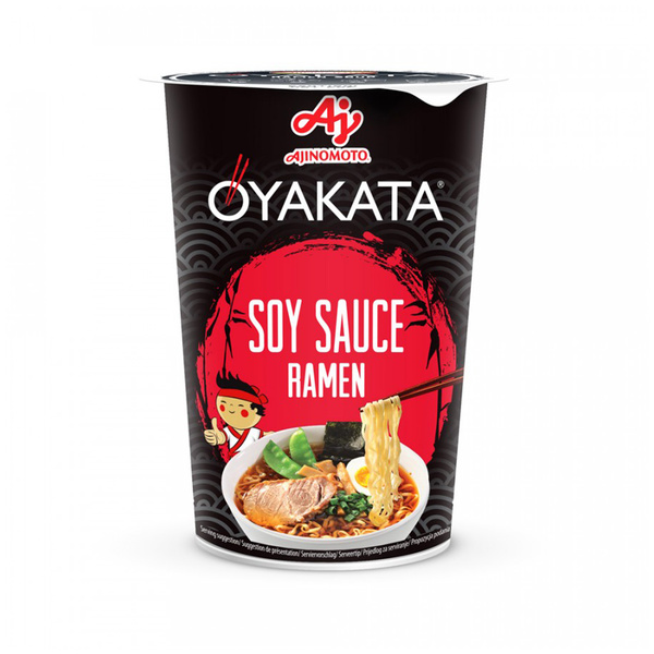 oyakata ramen soup instant noodle soy sauce cup 63gr