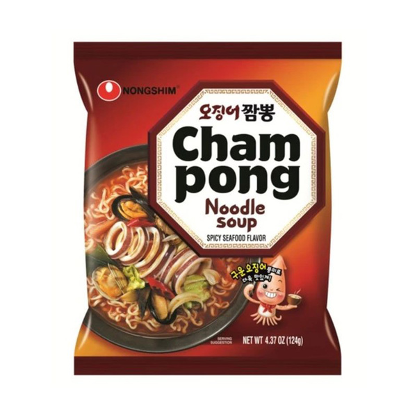 CHAMPONG RAMYUN INSTANT NOODLE SPICY SEAFOOD 124gr