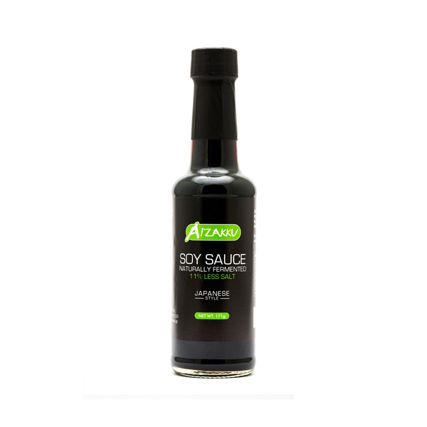 soy sauce 11% less salt, japanese style, naturally fermeted 171gr/150ml