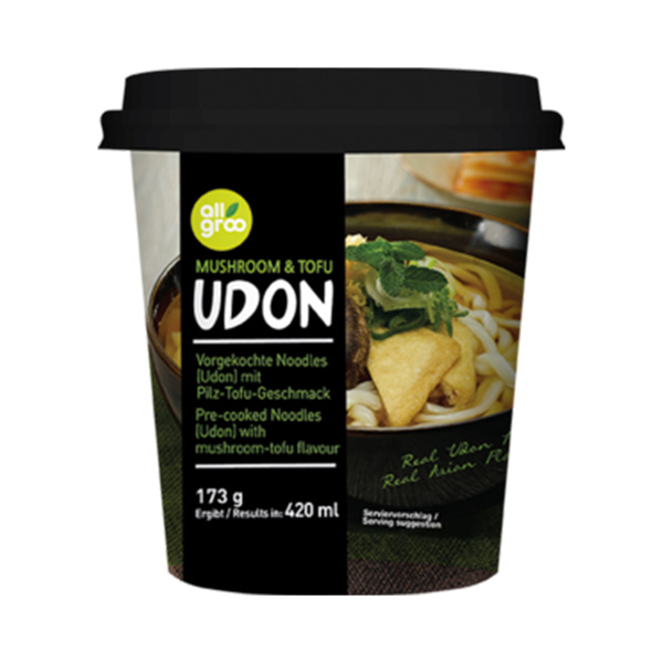 udon instant noodle mushroom and tofu flavor cup 173gr