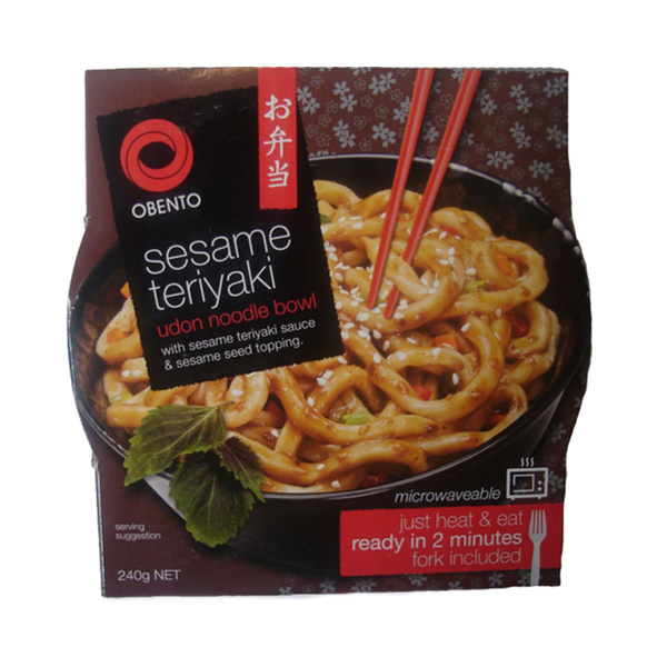 udon instant noodle sesame teriyaki bowl