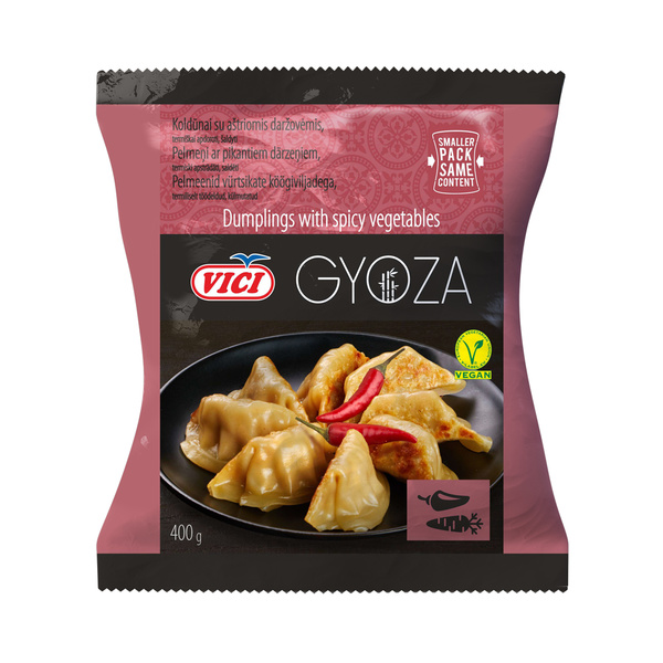 spicy vegetables gyoza dumplings
