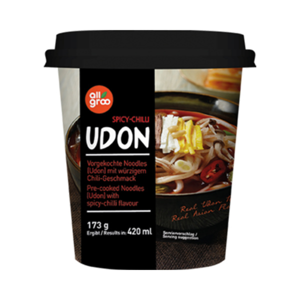 udon instant noodle spicy - chilli flavor cup 173gr