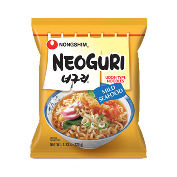 neoguri seafood instant noodle mild 120gr