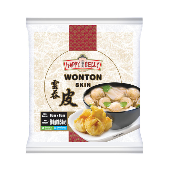 WONTON PASTRY  30SHTS, 90MM