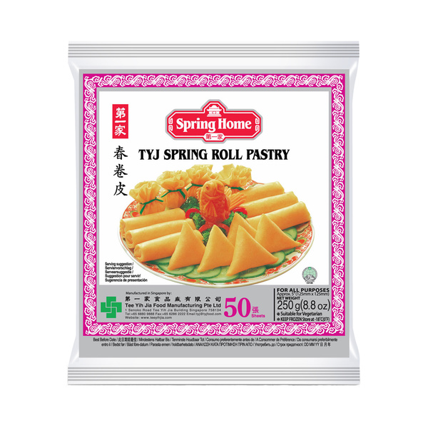 SPRING ROLL PASTRY  125MM, 50SHTS 250gr