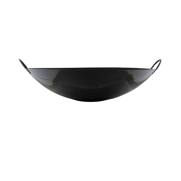 WOK BLACK/2MH, ROUND, STEEL 46CM 1Pc