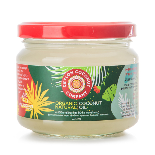 coconut oil gluten free, natural, organic 300gr/300ml