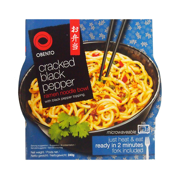 CRACKED BLACK PEPPER RAMEN INSTANT NOODLE  BOWL 240gr