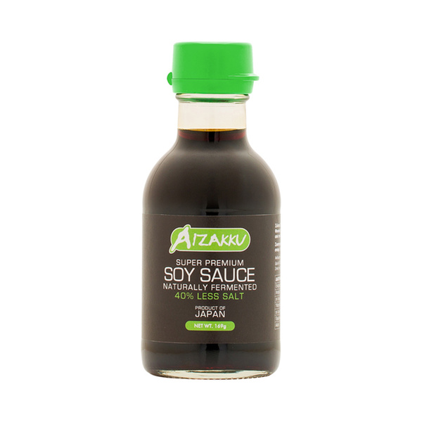 soy sauce 40% less salt, lite, super premium dispenser 169gr/150ml