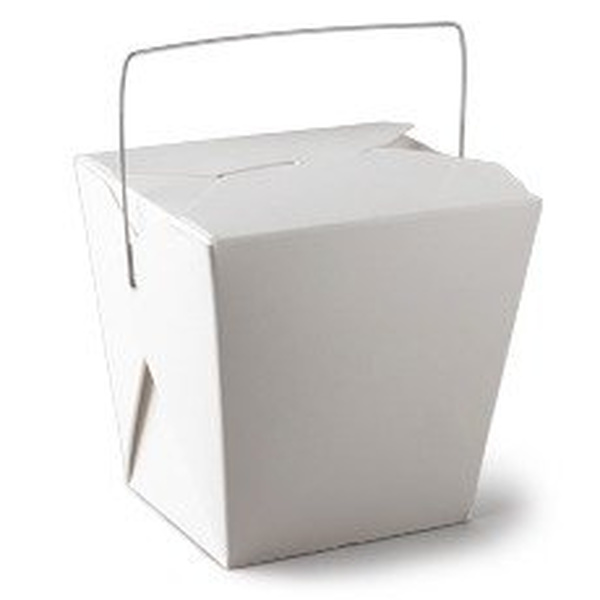 FOOD CONTAINER TAKE AWAY WHITE 1Pc