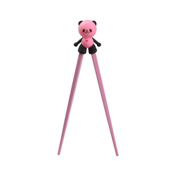 chopsticks for children panda 22cm pink 1Pc