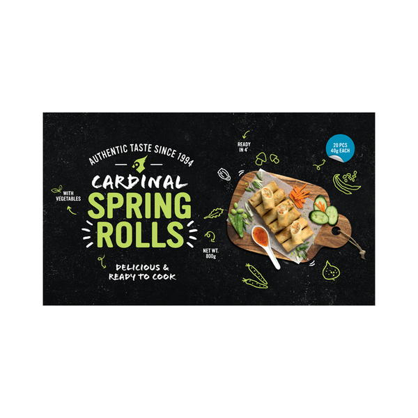 VEGETABLE SPRING ROLLS  20X40GR