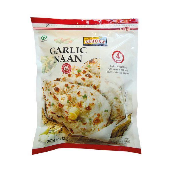 GARLIC NAAN PASTRY TANDOORI 4PCS/BAG 340gr