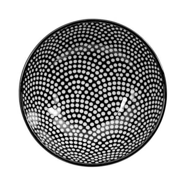nippon black plate dot 9.5x3cm 1Pc