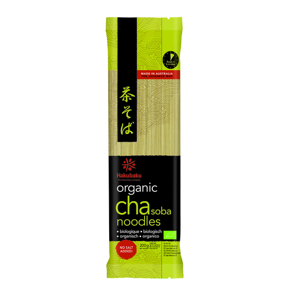 cha soba green tea noodle organic 200gr