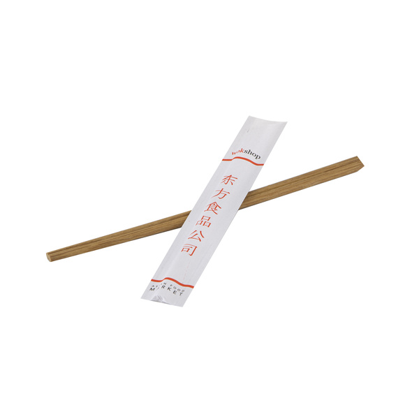 bamboo chopstick attached, carbonized, japanese style 10prs, 21 cm, open paper bag 1Set