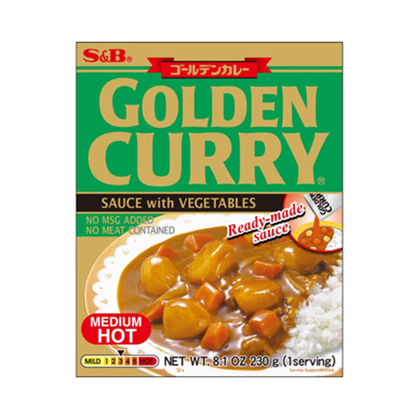 CURRY SAUCE GOLDEN, MILD, WITH VEGETABLES
