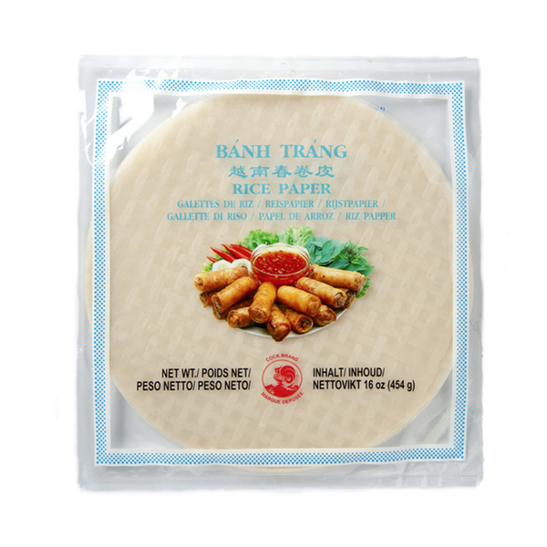 SPRING ROLL RICE PAPER ROUND 16CM, 80SHT