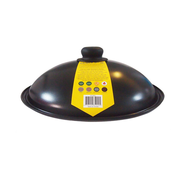 WOK CARBON STEEL, COVER, METAL 0.5MM, 30CM 1Pc
