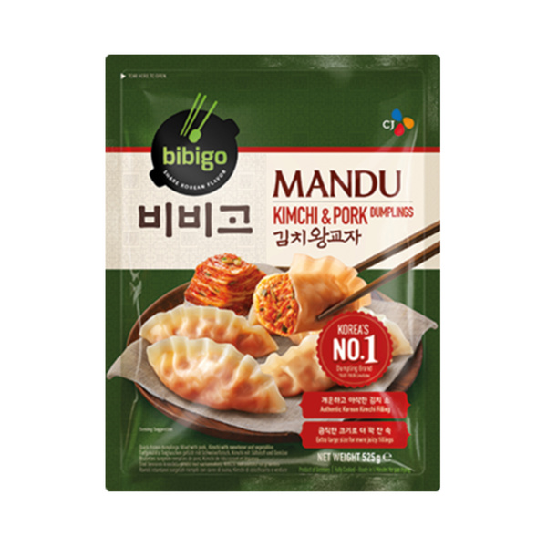 kimchi & pork dumpling mandu 525gr