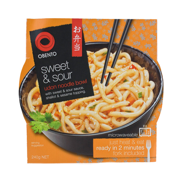 udon instant noodle sweet & sour bowl