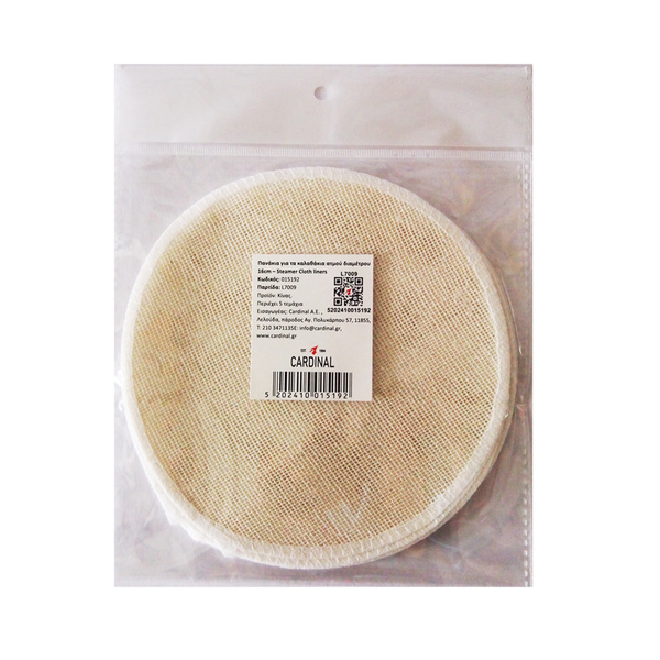 STEAMER CLOTH LINERS 16CM, 5PCS