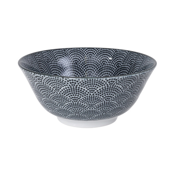 nippon black tayo bowl dots 15.2x6.7cm 1Pc