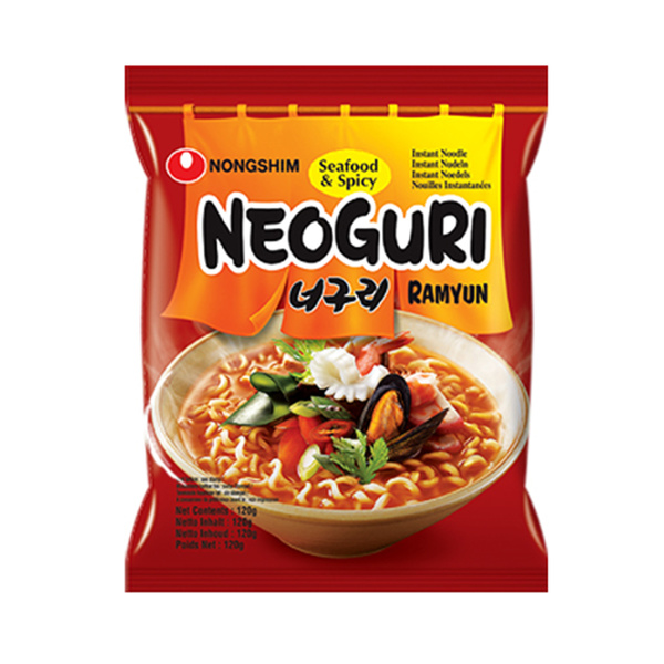 neoguri instant noodle seafood & spicy 120gr