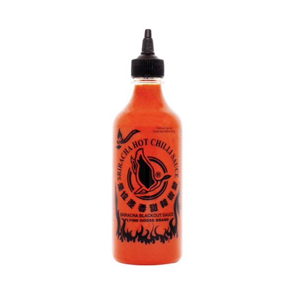 chili sauce blackout, extra hot, sriracha 525gr/455ml