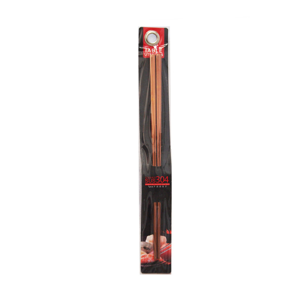 CHOPSTICK CHINESE/JAPANESE STYLE, ROSE GOLD, ROUND EDGE 1PAIR, L:23CM