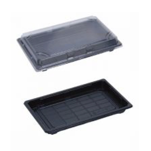 SUSHI TAKE AWAY BOX 165X115X20MM, 50SET, MEDIUM 1Set