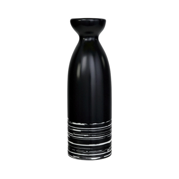 SAKE BOTTLE BLACK MARU SERIES 17.5CM, 180ML, 6/72 1Pc