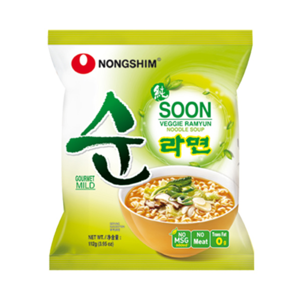 SOON VEGGIE RAMYUN INSTANT NOODLE MILD 112gr