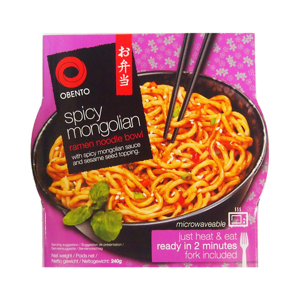 spicy mongolian ramen instant noodle  bowl 240gr