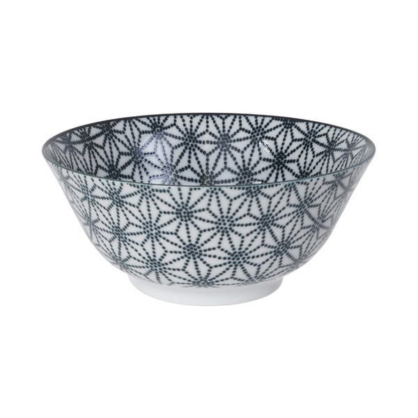 nippon tayo bowl black, star 15.2x6.7cm, 500ml 1Pc