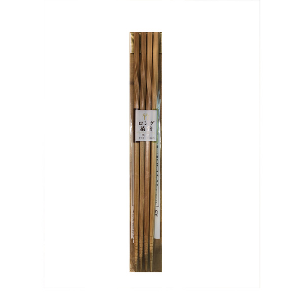 bamboo chopstick carbonized, round, twist 2prs, 30cm 1Set
